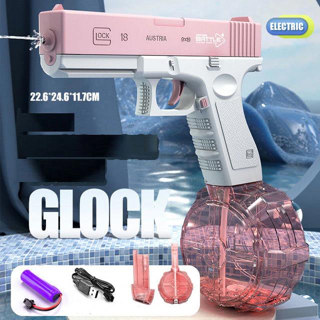 New Water Gun Electric Glock Pistol Shooting Toy