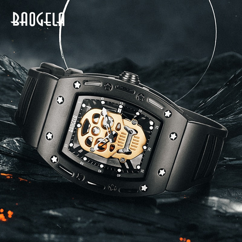 Baogela Pirate Skull Style Men Watch