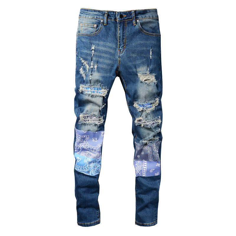 High Street Men's Hole & Patch Jeans