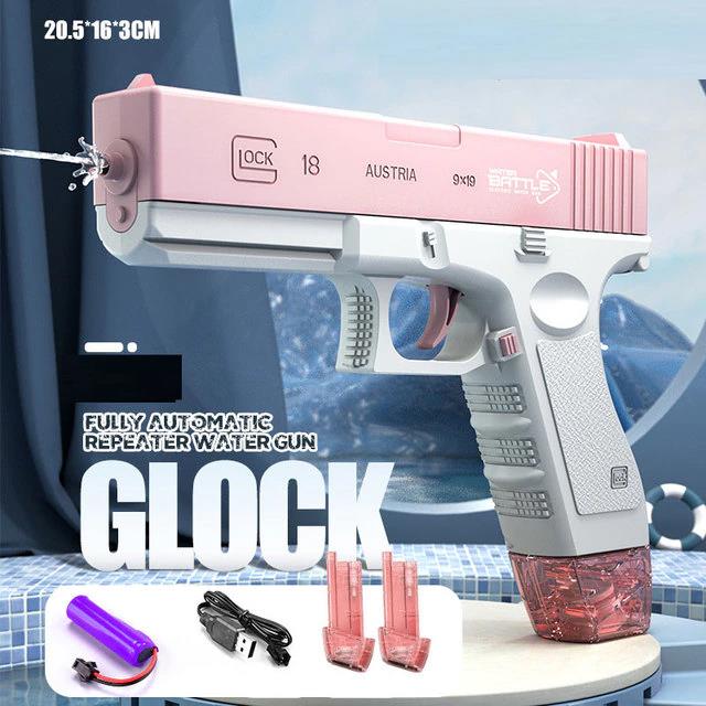 New Water Gun Electric Glock Pistol Shooting Toy