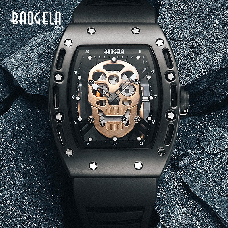 Baogela Pirate Skull Style Men Watch