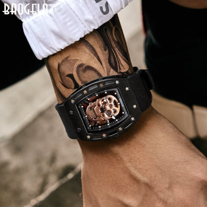 Baogela Pirate Skull Style Men Watch