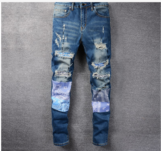 High Street Men's Hole & Patch Jeans