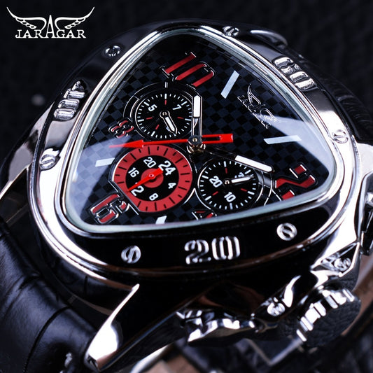 Jaragar Sport Racing Design Geometric Men's Mechanical Watch