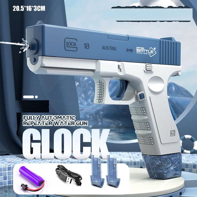 New Water Gun Electric Glock Pistol Shooting Toy